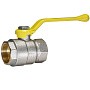 Кран латунный Temper серия 83 DN40 PN25 никелированный газовый рычаг м-м ГОСТ Р 59553 купить в Челябинске | "Проконсим"