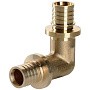 Угольники латунные под надвижную гильзу PEX-PEX DN 16-32 Hipex купить в Челябинске | "Проконсим"