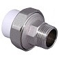 Муфта комбинированная ПП 20-1/2'' PN 25 разъёмная с наружной резьбой белая VALFEX  купить в Челябинске | "Проконсим"