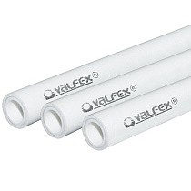 Трубы ПП SDR 6 DN 20-75 PN 25 армированные алюминием внутри белые Valfex купить в Челябинске | "Проконсим"