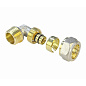 Угольник латунный для PEX труб 16-1/2'' PN 10 обжимной никелированный Valfex VF.352.N  купить в Челябинске | "Проконсим"