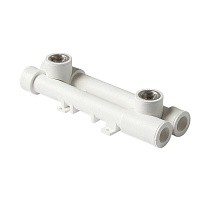 Комплект универсальный настенный ПП 20-1/2'' PN 25 с внутренней резьбой белый Pro Aqua PA60008 купить в Челябинске | "Проконсим"