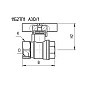 Кран латунный шаровой 11Б27п1 DN20 PN40 бабочка муфта-муфта БАЗ Standart купить в Челябинске | "Проконсим"