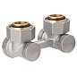 Узел нижнего подключения MVI TR.420.0505 DN 20 PN 10 угловой двухтрубный вентильного типа 20-3/4'' под евроконус, муфта купить в Челябинске | "Проконсим"