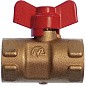 Кран латунный шаровой 11Б27п(М)2 DN 15 PN 16 трёхходовой под манометр G1/2''хG1/2'' муфта-муфта бабочка Пензапромарматура купить в Челябинске | "Проконсим"