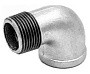 Угольники чугунные 90 гр. DN 15-25 PN 16 оцинкованные муфта-штуцер Fittex Plus купить в Челябинске | "Проконсим"