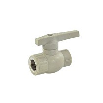 Краны шаровые ПП DN 20-32 PN 25 комбинированные серые Valfex купить в Челябинске | "Проконсим"