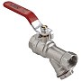 Краны латунные шаровые DN 15-20 PN 25 никелированные с фильтром рычаг муфта-муфта MVI BV.631 купить в Челябинске | "Проконсим"