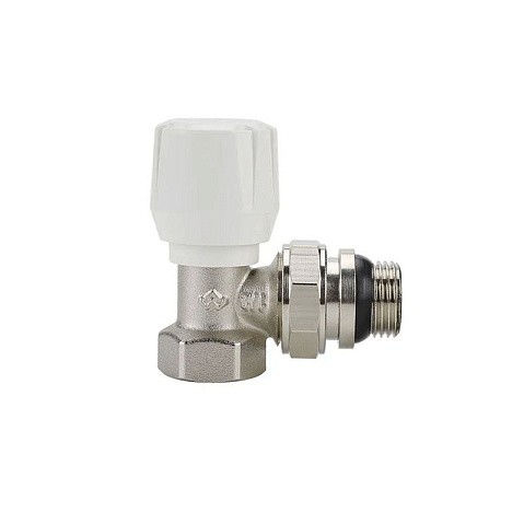 Клапан радиаторный VARMEGA VM10011 DN15 PN10 угловой G-1/2'' с уплотнением муфта-штуцер купить в Челябинске | "Проконсим"