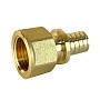 Муфта латунная для PEX труб 16-1/2'' PN 16 S-2,2мм переходная под надвижную гильзу Valfex VF.401.AF купить в Челябинске | "Проконсим"