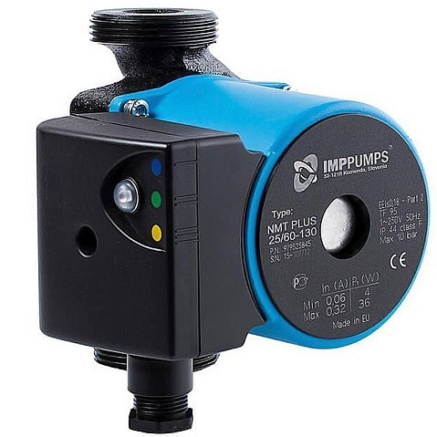 Насос циркуляционный с мокрым ротором NMT PLUS 15/40-130 21Вт 1х220В с электронным упр. резьбовой PN10 110C IMP PUMPS купить в Челябинске | "Проконсим"