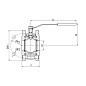 Кран стальной шаровой разборный BREEZE 11с42п, DN 100 PN 16, 125мм, стандартнопроходной, фланцевый с ручкой купить в Челябинске | "Проконсим"