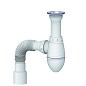 Сифон для умывальника Unicorn А120, 40х50 гибкий отвод, 1 1/2'' х40 чаша из нержавеющей стали  купить в Челябинске | "Проконсим"
