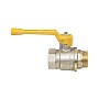 Краны латунные шаровые газовые 11Б27п DN 15-40 PN 40 никелированные рычаг муфта-штуцер БАЗ А11.0.Н купить в Челябинске | "Проконсим"