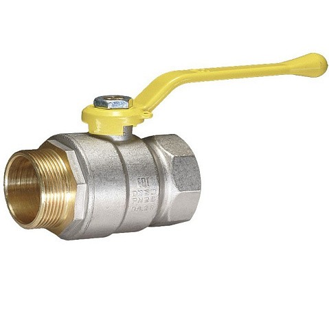 Кран латунный Temper серия 83 DN15 PN40 никелированный газовый рычаг м-шт ГОСТ Р 59553 купить в Челябинске | "Проконсим"
