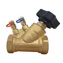 Клапаны балансировочные DN 15-50 PN 25 латунные наклонные с измерительными ниппелями GALA Тип. 1206 купить в Челябинске | "Проконсим"
