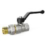 Краны латунные шаровые DN 15-32 PN 40 никелированные рычаг американка LD Pride 47.307 купить в Челябинске | "Проконсим"