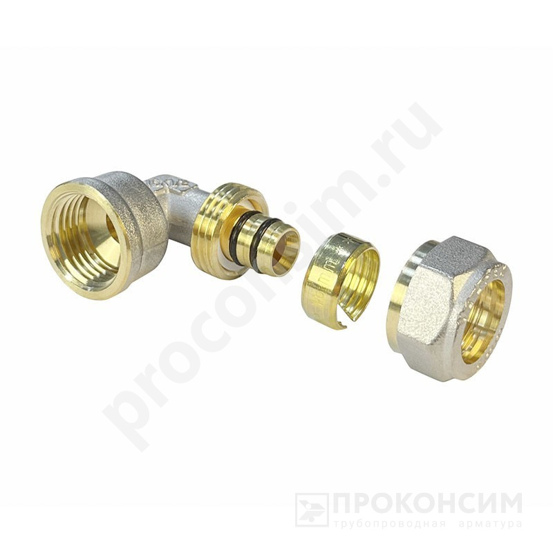 Цена [%TOWN_PRICE%].  Под заказ. Угольник обжимной Valfex VF.352.N, DN 20 PN 10, G-1/2'' с переходом на внутреннюю резьбу (930020093) со склада Проконсим в Челябинске