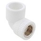 Угольник комбинированный ПП 20-1/2'' PN 25 с внутренней резьбой белый РТП 10790 купить в Челябинске | "Проконсим"