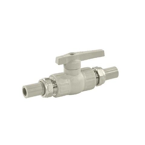 Краны шаровые ПП DN 20-32 PN 25 с двусторонним разъемным соединением серые Valfex купить в Челябинске | "Проконсим" Краны шаровые ПП DN 20-32 PN 25 с двусторонним разъемным соединением серые Valfex купить в Челябинске | "Проконсим"