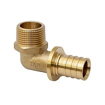 Угольники латунные для PEX-PEX труб DN 16-32 PN 16 под надвижную гильзу MVI SF.432 купить в Челябинске | "Проконсим"