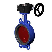 Затворы поворотные дисковые DN 150-500 PN 10-16 межфланцевые с чугунным диском с редуктором Tecofi VPI4448 купить в Челябинске | "Проконсим"