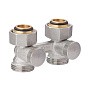 Узел нижнего подключения MVI TR.410.0505 DN 20 PN 10 прямой двухтрубный вентильного типа 20-3/4'' под евроконус, муфта купить в Челябинске | "Проконсим"